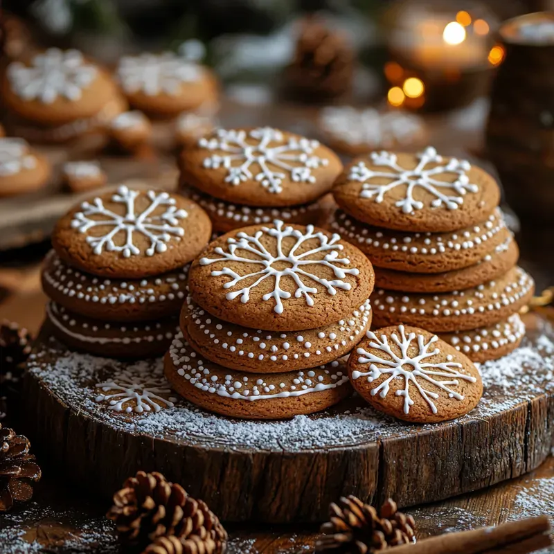 Christmas Accents In The Snow