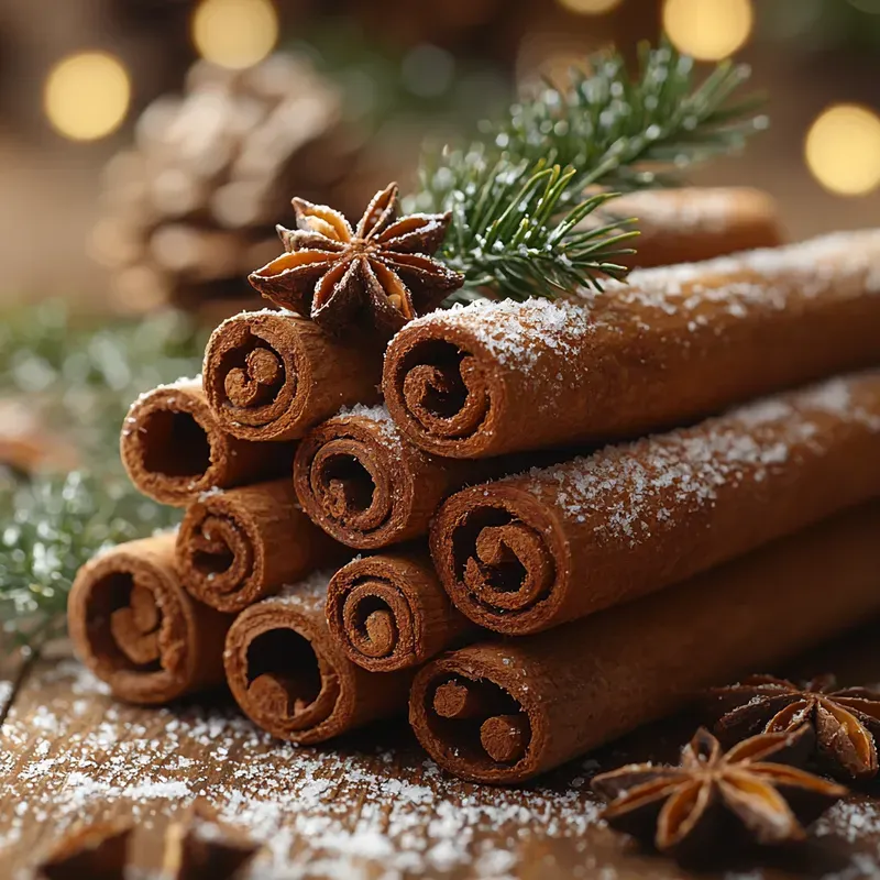 Christmas Accents In The Snow