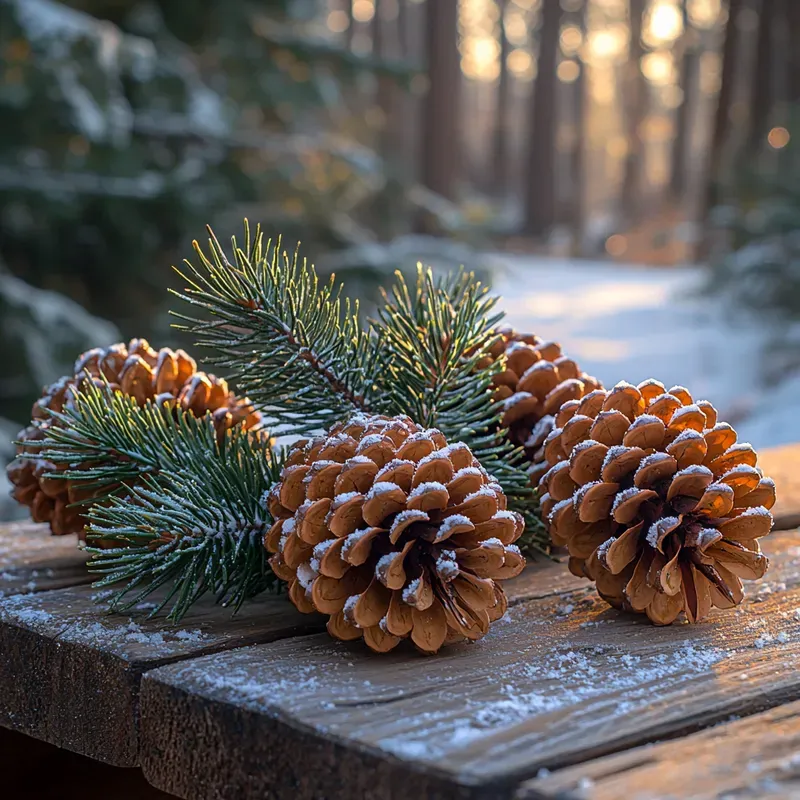 Christmas Accents In The Snow