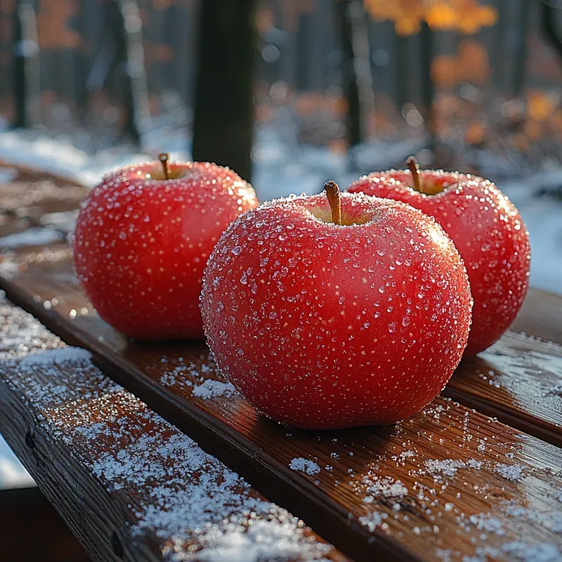 Christmas Accents In The Snow