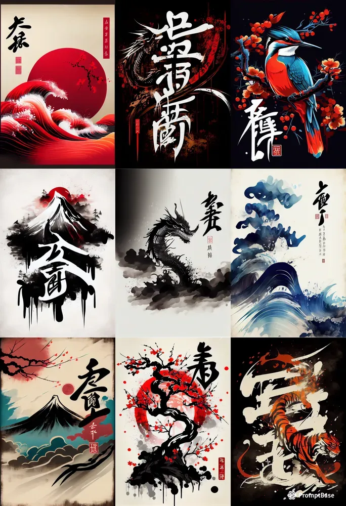 Japanese Calligraphy Art Collections