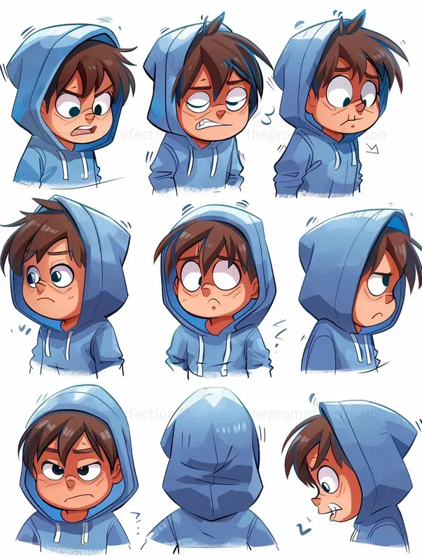 Emoji Expressions Sticker Sheets