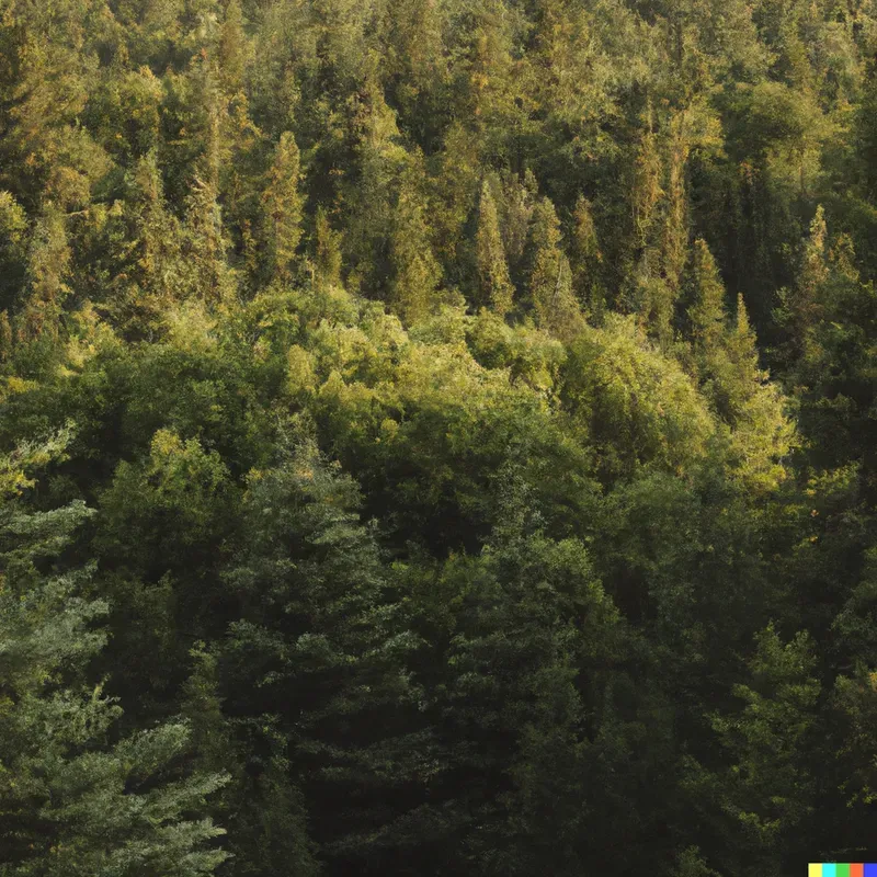Golden Hour Forest Landscapes