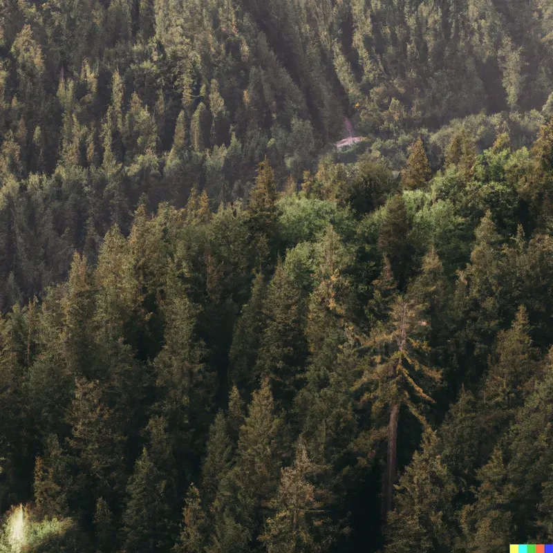 Golden Hour Forest Landscapes