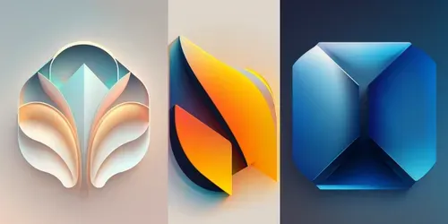 Geometric Minimal Logos generated by midjourney