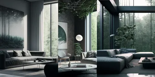 Contemporary Living Rooms generated by midjourney