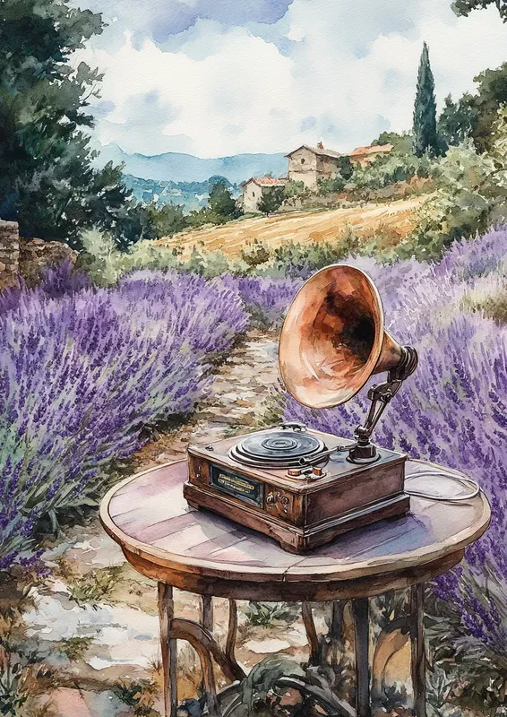Lavender Fields Soft Watercolor Art Pages