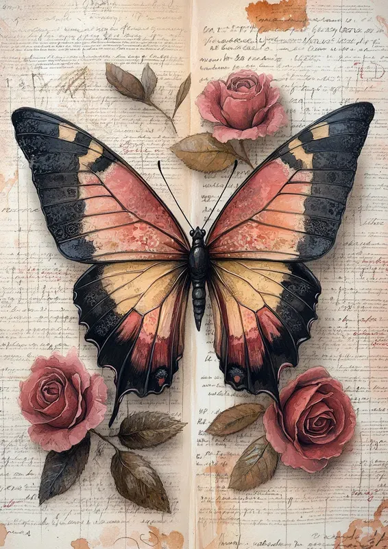 Victorian Vintage Junk Journal Pages