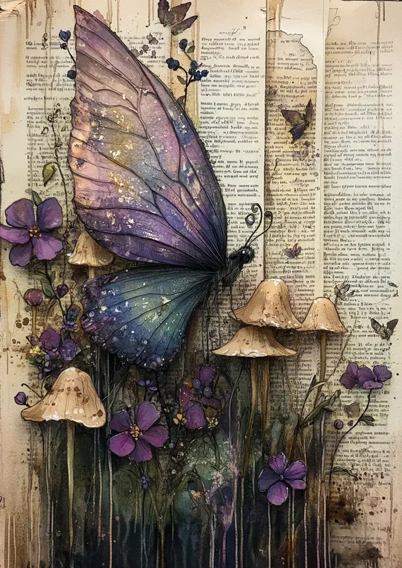 Fairy Tale Junk Journal Pages Whimsical