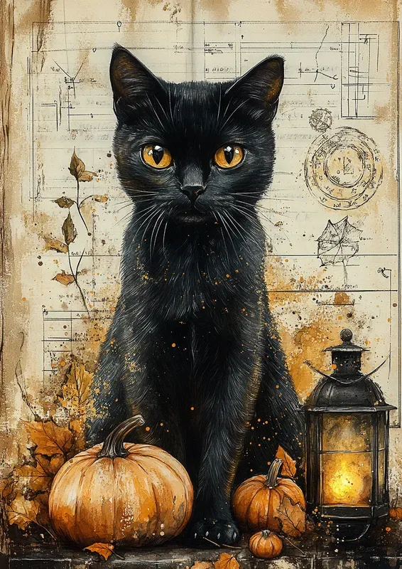 Autumn Mystical Junk Journal Pages
