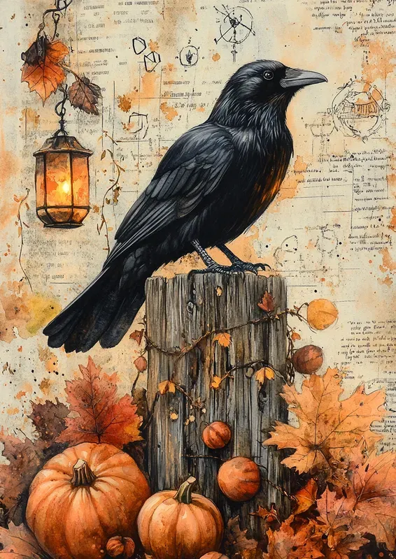 Autumn Mystical Junk Journal Pages
