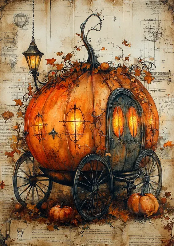 Autumn Mystical Junk Journal Pages