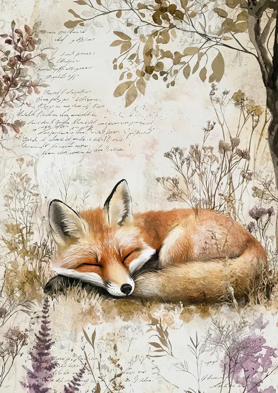 Watercolor Botanical Junk Journal Pages