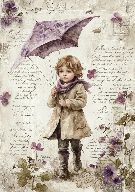 Watercolor Botanical Junk Journal Pages