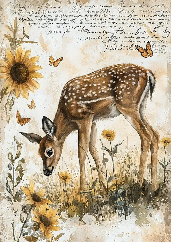 Sunflower Junk Journals Watercolor Pages