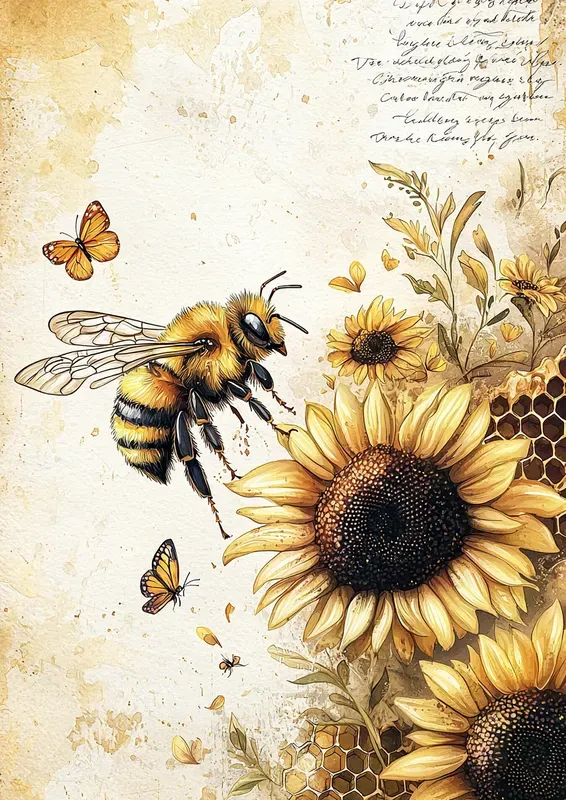 Sunflower Junk Journals Watercolor Pages