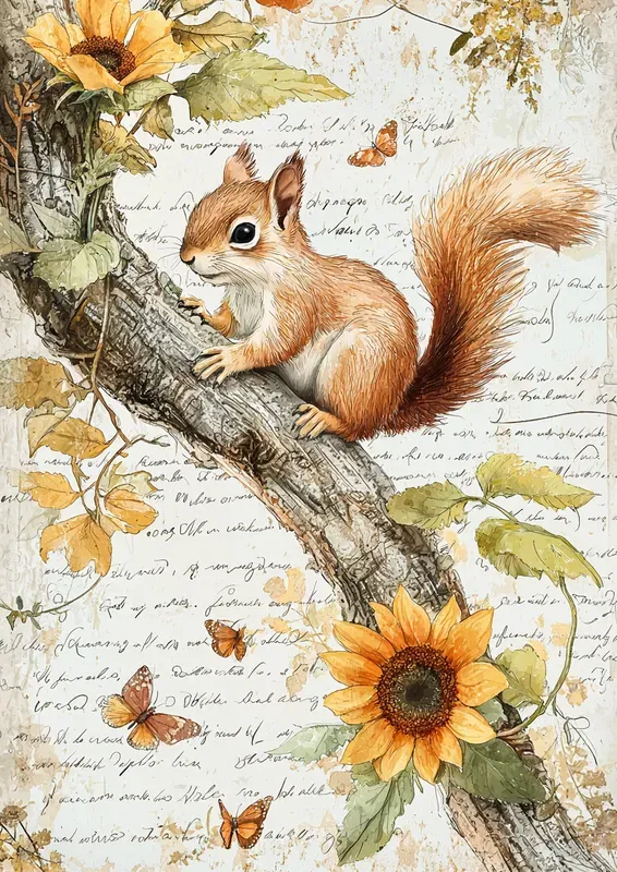 Sunflower Junk Journals Watercolor Pages