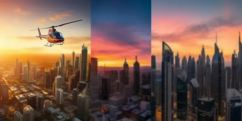 Vibrant Cityscapes generated by undefined