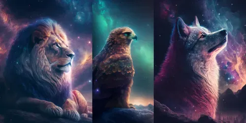 Universe Animals generated by midjourney