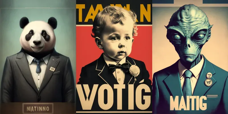 Retro Voting Posters generated by undefined