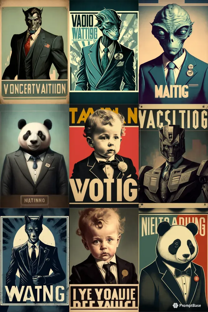 Retro Voting Posters