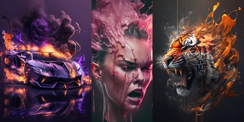 3D Exploding And Melting Objects generated by undefined