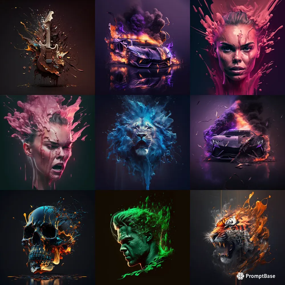 3D Exploding And Melting Objects