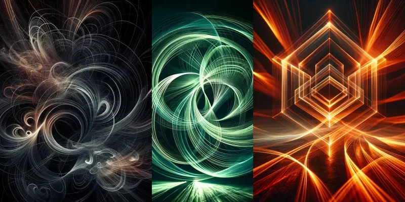 Abstract Light Art generated by undefined