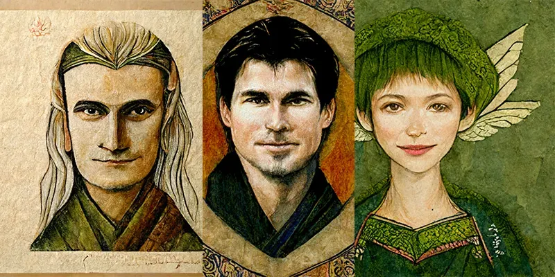 Medieval Manuscript Portraits generated by undefined