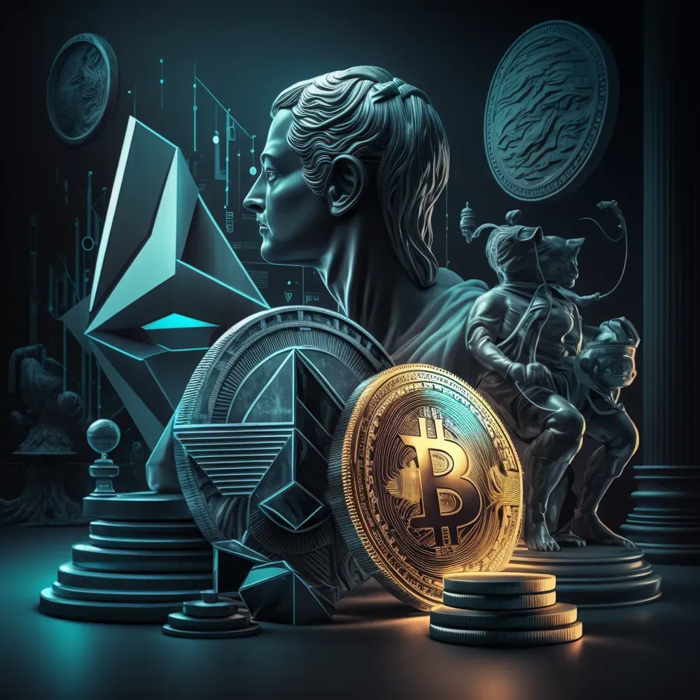 Crypto Worlds And Cryptocurrencies Midjourney Prompt | PromptBase