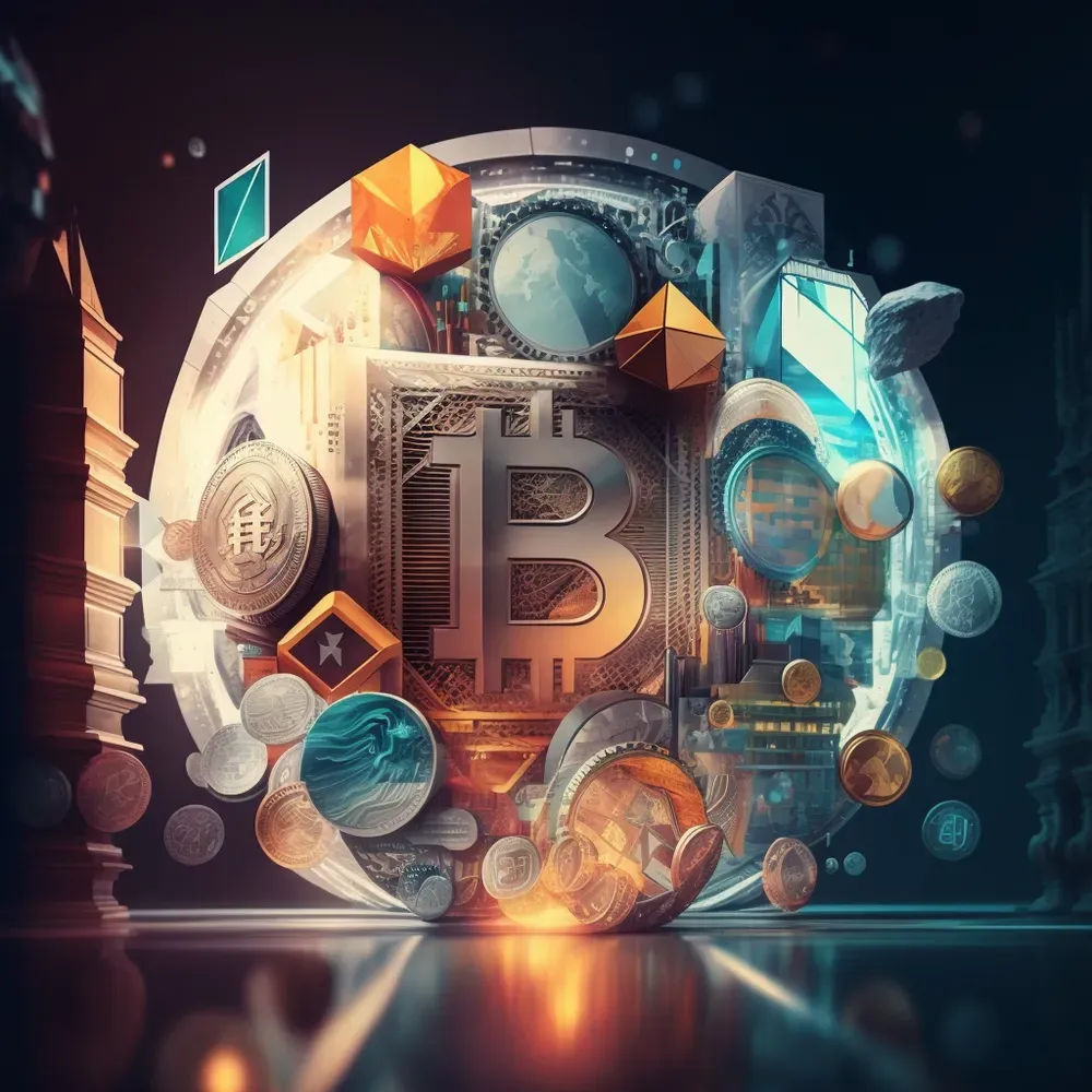 Crypto Worlds And Cryptocurrencies Midjourney Prompt | PromptBase