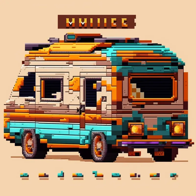 Pixel Art Cars