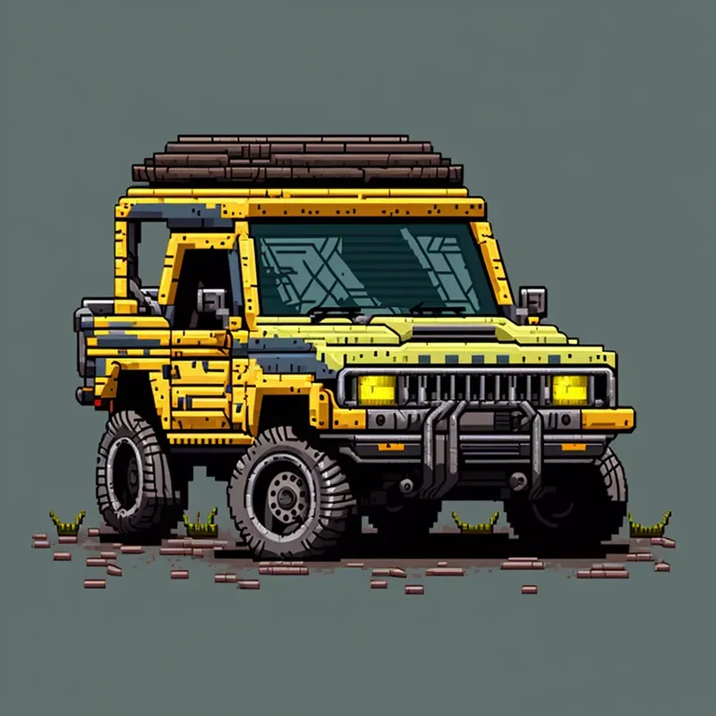 Pixel Art Cars