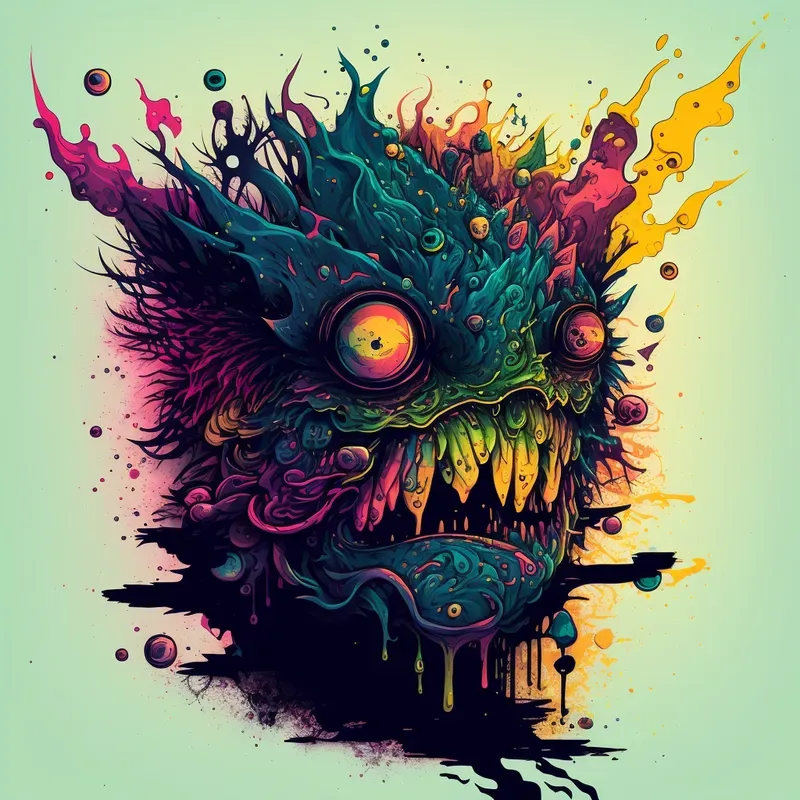 Detailed Abstract Expression Paintings