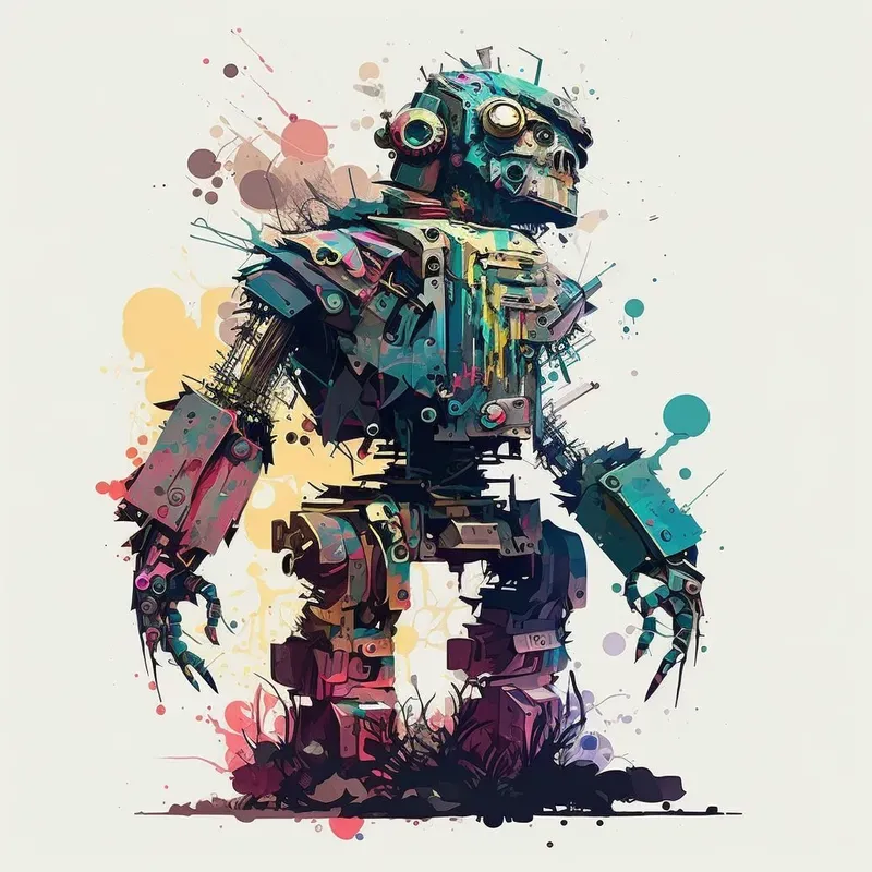 Detailed Abstract Expression Paintings