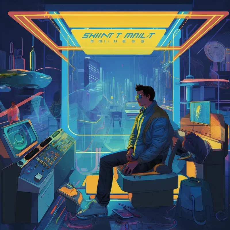 Retro Futuristic Album Covers