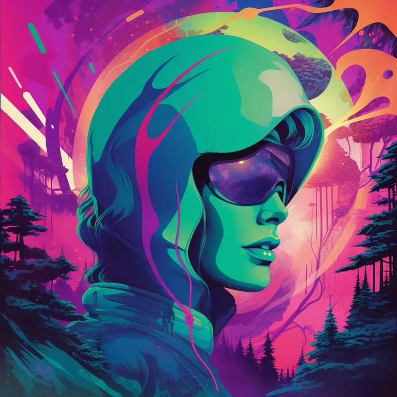 Retro Futuristic Album Covers