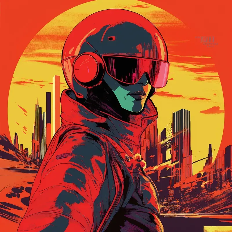 Retro Futuristic Album Covers