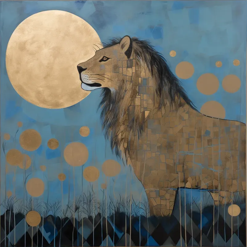 Blue Minimalist Art