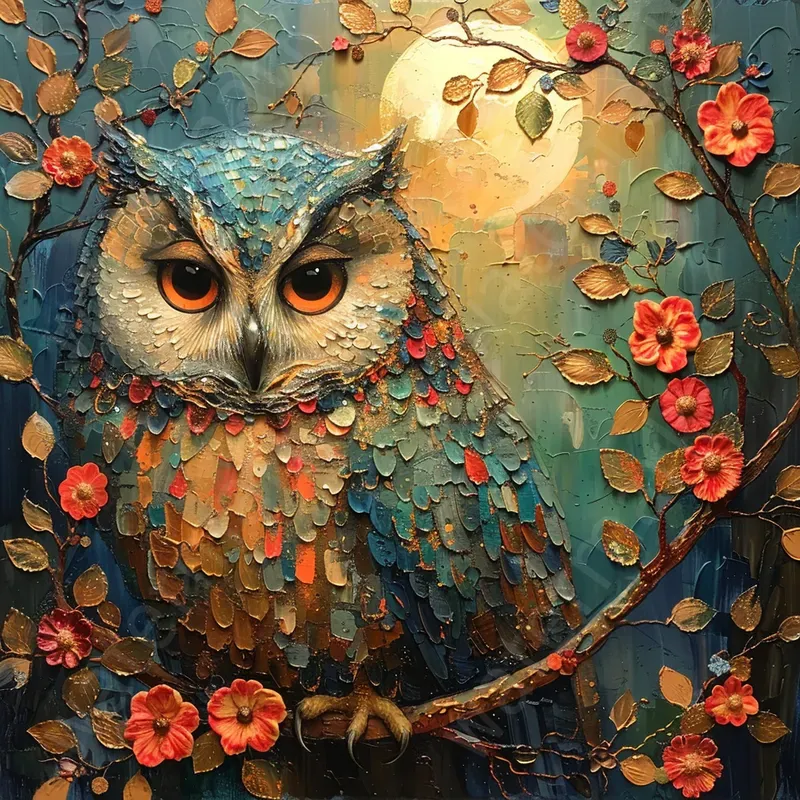Oil Painting Enchanted Forest Art