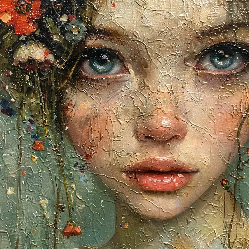 Oil Painting Enchanted Forest Art