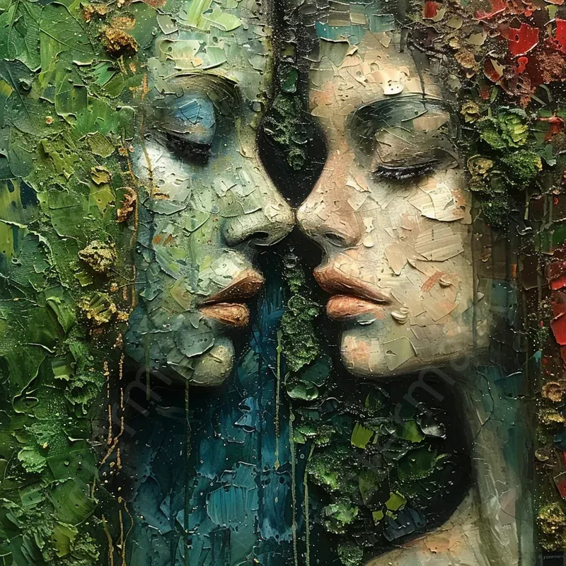 Oil Painting Enchanted Forest Art