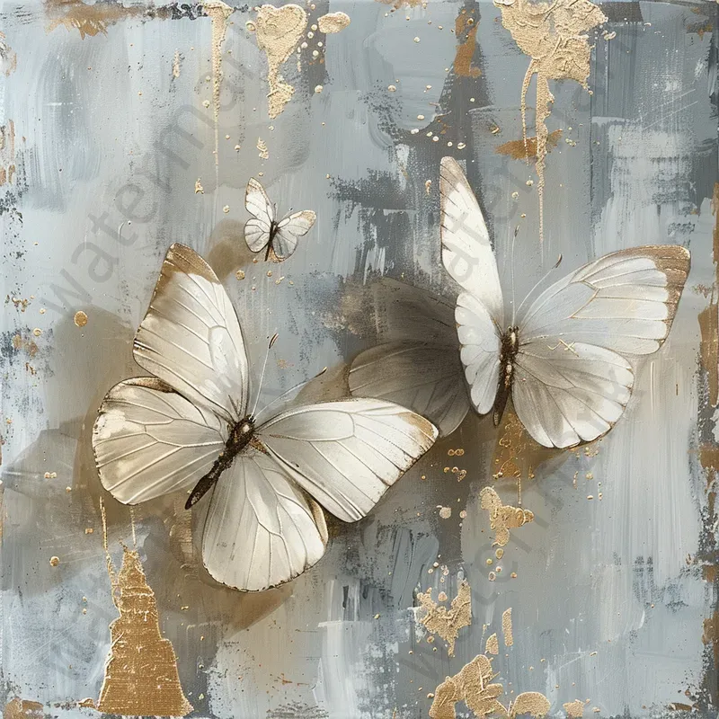 Gold Elegant Oil Paintings On Canvas