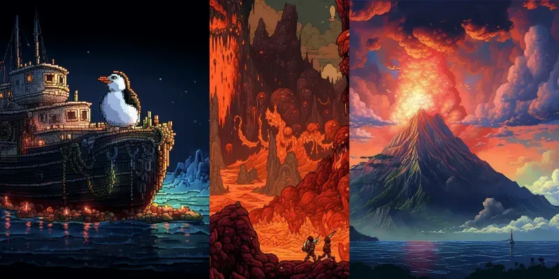 16 Bit Pixel Art generated by undefined
