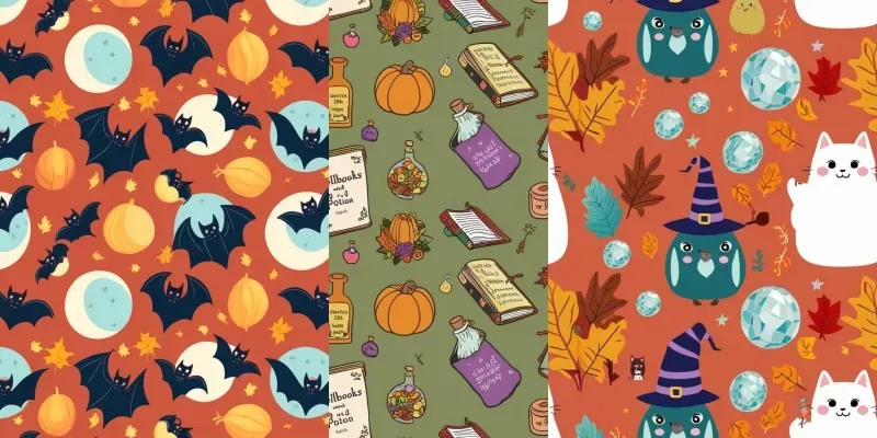 Vibrant Vectors Of Halloween Joys generated by undefined