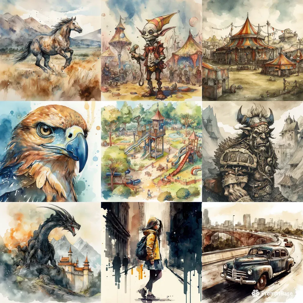 Stylized Watercolors Of What You Want