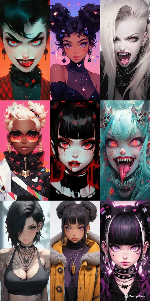 Bright Anime Manga Girls Vampires