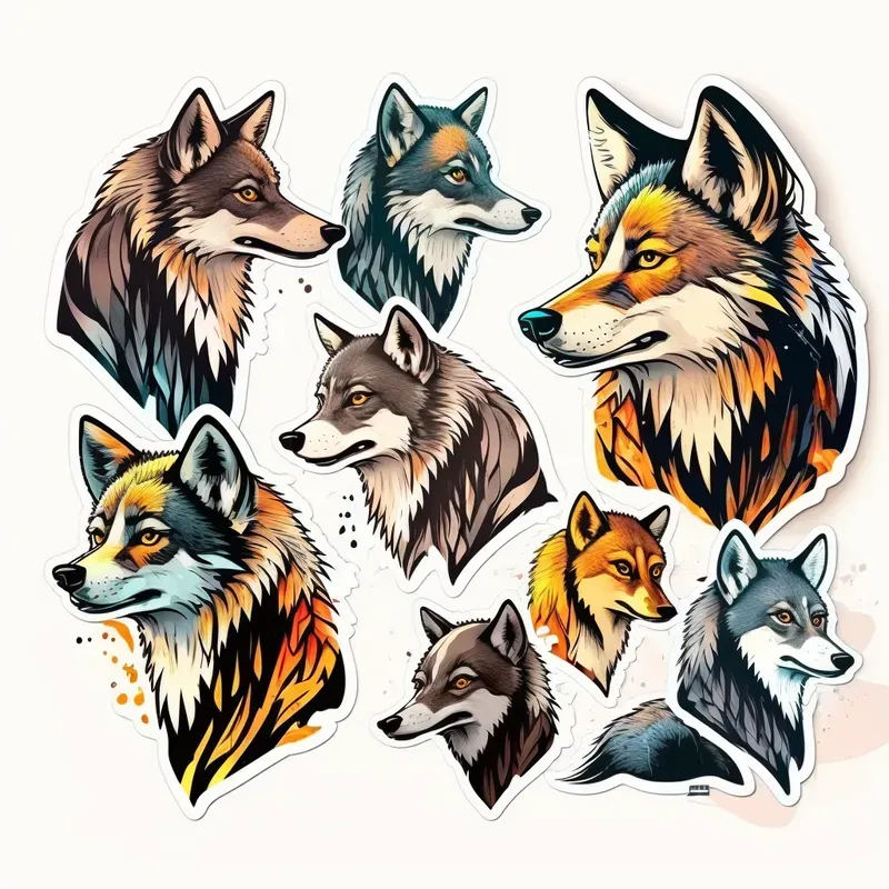 Multiple Animals Illustrations