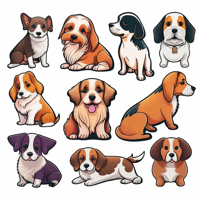 Multiple Animals Illustrations