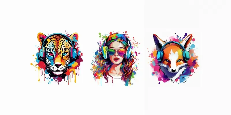 Animal T-shirt Designs generated by undefined